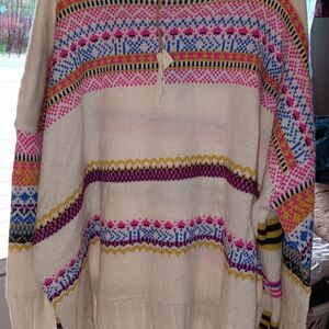 Easel Multicolor Patterned Women's Sweater